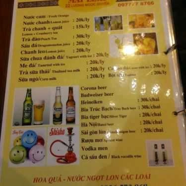 Thực đơn- Quán Nhậu Mai Linh - Đồ Nhậu Các Loại