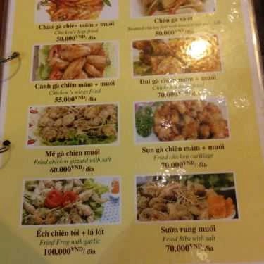 Thực đơn- Quán Nhậu Mai Linh - Đồ Nhậu Các Loại