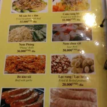 Thực đơn- Quán Nhậu Mai Linh - Đồ Nhậu Các Loại