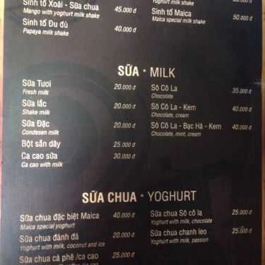 Tổng hợp- Maica Coffee - Hoàng Cầu Mới