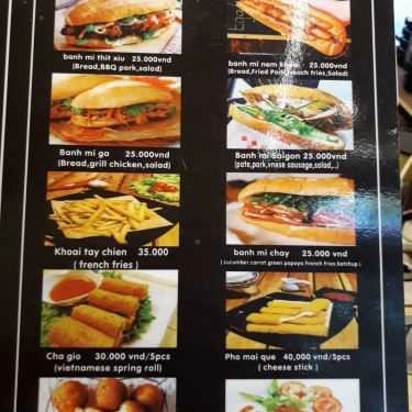 Thực đơn- Ăn vặt Mành - Coffee & Bánh Mì