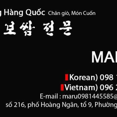 Tổng hợp- Nhà Hàng Maru - Chân Giò Hầm Hàn Quốc