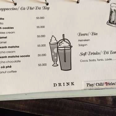 Thực đơn- Mayfair Cafe - Nguyễn Xí