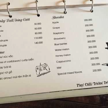 Thực đơn- Mayfair Cafe - Nguyễn Xí