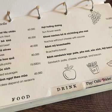 Thực đơn- Mayfair Cafe - Nguyễn Xí