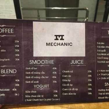 Thực đơn- Mechanic Coffee