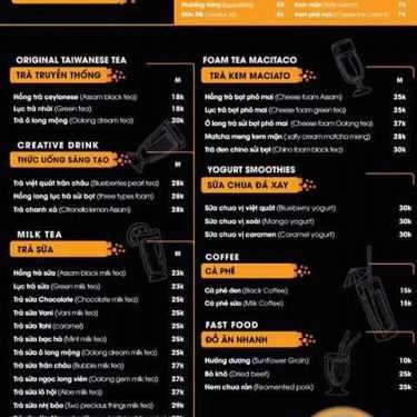 Thực đơn- Cafe Trà Sữa MengCha