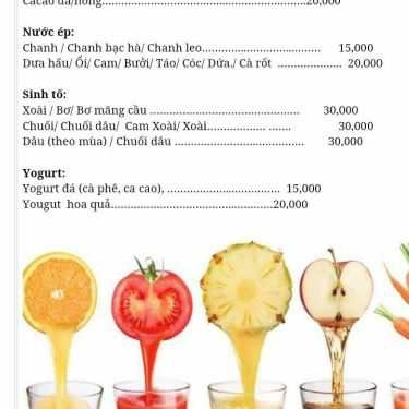 Thực đơn- Mia Cafe