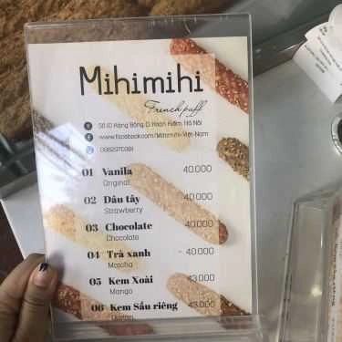 Thực đơn- Mihimihi - Các Món Ăn Vặt