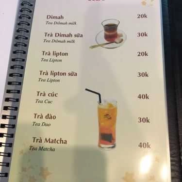 Thực đơn- Milano Cafe - Trích Sài
