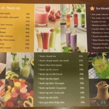 Thực đơn- Milano Coffee - KĐT Tây Nam Hồ Linh Đàm