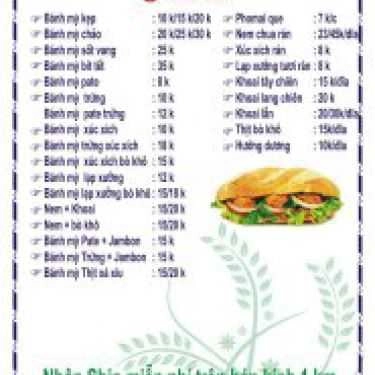 Thực đơn- Cafe Minh Minh Quán - Juice & Fastfood