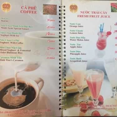 Thực đơn- Minh Tiến Coffee - Bà Triệu
