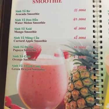 Thực đơn- Minh Tiến Coffee - Bà Triệu