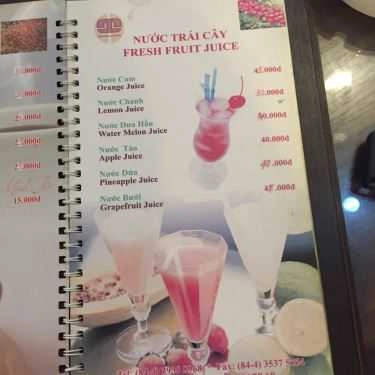 Thực đơn- Minh Tiến Coffee - Bà Triệu