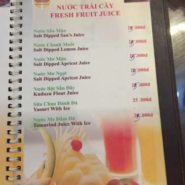 Thực đơn- Minh Tiến Coffee - Bà Triệu