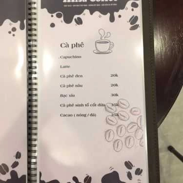Thực đơn- Misa Coffee