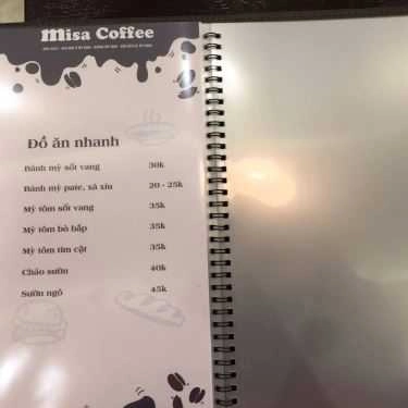 Thực đơn- Misa Coffee