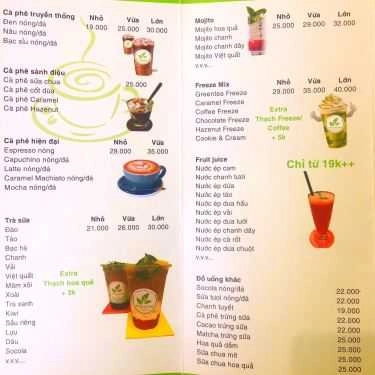 Thực đơn- Missing Tea - Coffee & Fastfood