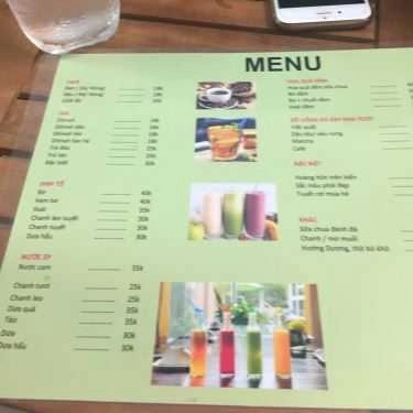 Thực đơn- Mít Cafe - Phương Mai