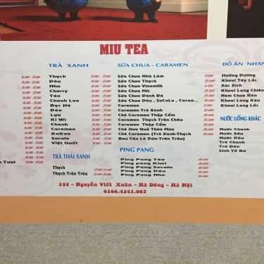 Tổng hợp- Cafe Miu Tea - Trà Sữa & Đồ Ăn Vặt