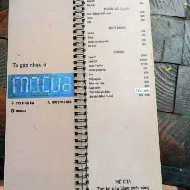 Thực đơn- Mo Cua Cafe