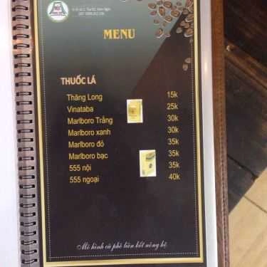 Thực đơn- Mộc Ban Mê Coffee