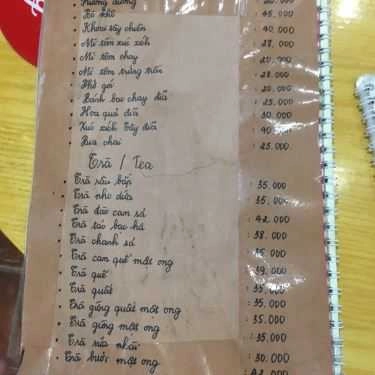 Thực đơn- Mộc Miên Coffee - Cafe Đọc Sách