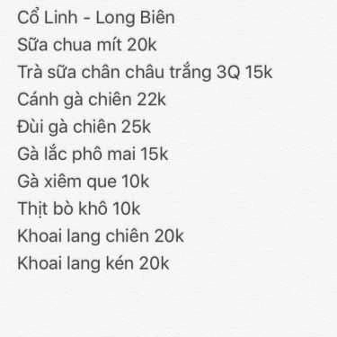 Tổng hợp- Mộc Trà - Trà Sữa & Ăn Vặt