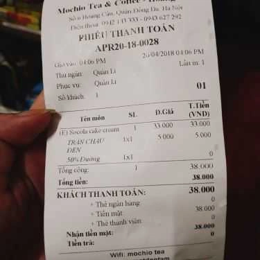 Tổng hợp- Mochio Tea & Coffee - Hoàng Cầu