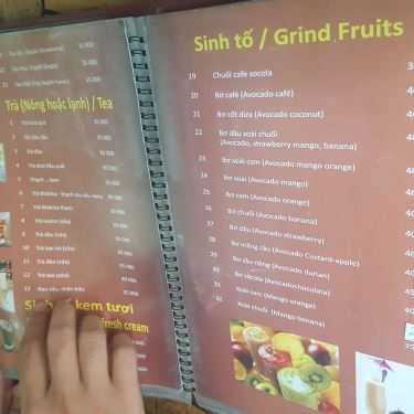 Thực đơn- Cafe Mom's Juice Bar