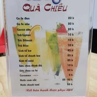 Thực đơn- Ăn vặt Món Ngon Quà Chiều