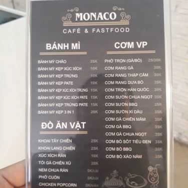 Tổng hợp- Monaco Cafe & Fastfood