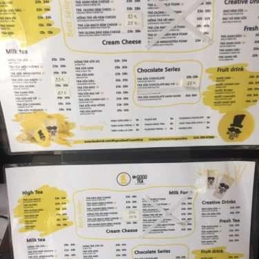 Thực đơn- Cafe Mr Good Tea - Xuân Thủy