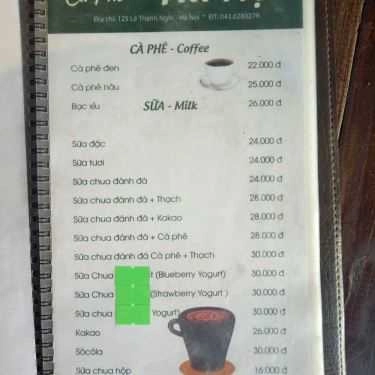 Thực đơn- Mưa Hà Nội Cafe