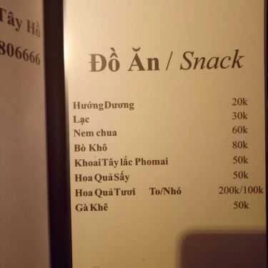 Thực đơn- My Coffee - Nguyễn Đình Thi