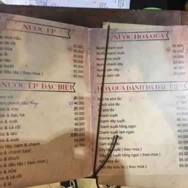 Thực đơn- My Coffee - Hoàng Cầu