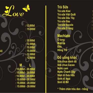 Thực đơn- My Love - Coffee & Tea