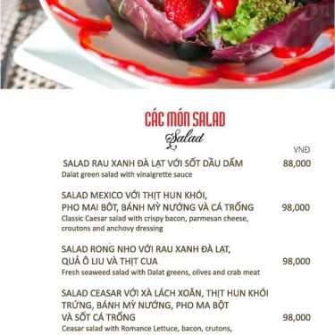 Thực đơn- My Way Cafe & Beer - 24T2 Hoàng Đạo Thúy
