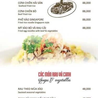 Thực đơn- My Way Cafe & Beer - 24T2 Hoàng Đạo Thúy