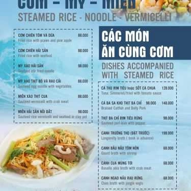 Thực đơn- Nhà Hàng My Way Seafood - 17T3 Hoàng Đạo Thúy