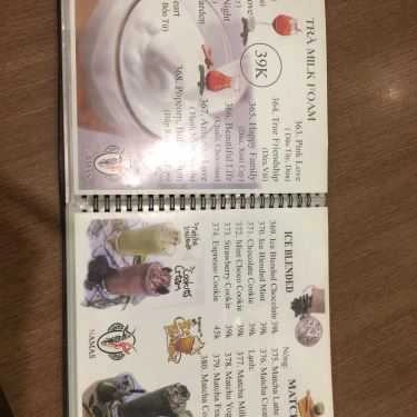 Thực đơn- Namas Coffee - Trần Hưng Đạo