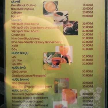 Thực đơn- Na Na Coffee & Drink
