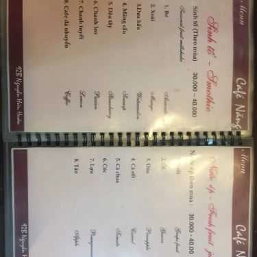 Tổng hợp- Năng Cafe - 92B Nguyễn Hữu Huân