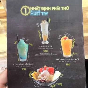 Thực đơn- Cafe Nắng Chang Chang