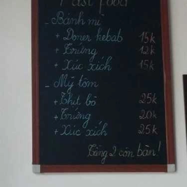 Thực đơn- Network Cafe - Duy Tân