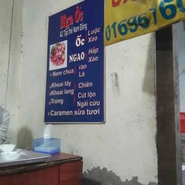 Thực đơn- Ăn vặt Nga Ốc - Chợ Nam Đồng