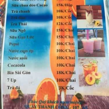 Thực đơn- Ăn vặt Nga - Quẩy Nóng Thành Công