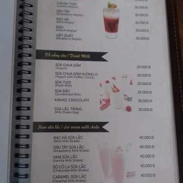 Thực đơn- Ngân Cafe - Quán Thánh