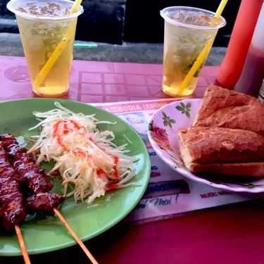 Món ăn- Ăn vặt Ngất - Thịt Xiên Nướng & Bánh Mì Bơ